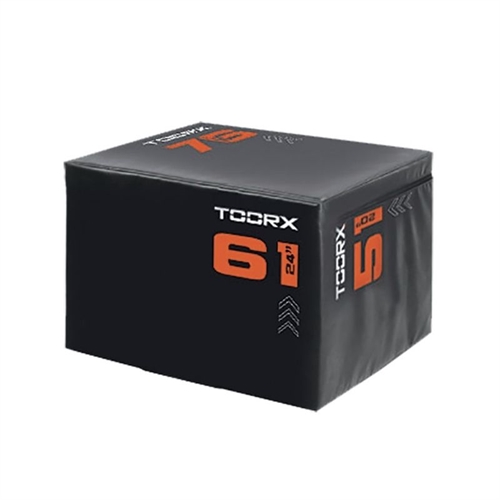 TOORX Soft Plyo Box (76x61x51 cm) i sort og orange